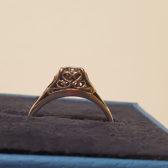 Vintage Scrolled Sterling Ring - Picture 10 of 16